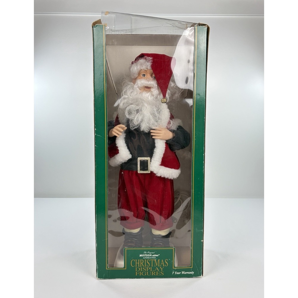 Vintage 1995 Telco Holiday Time Motion-ettes Animated Santa Claus 24" Christmas